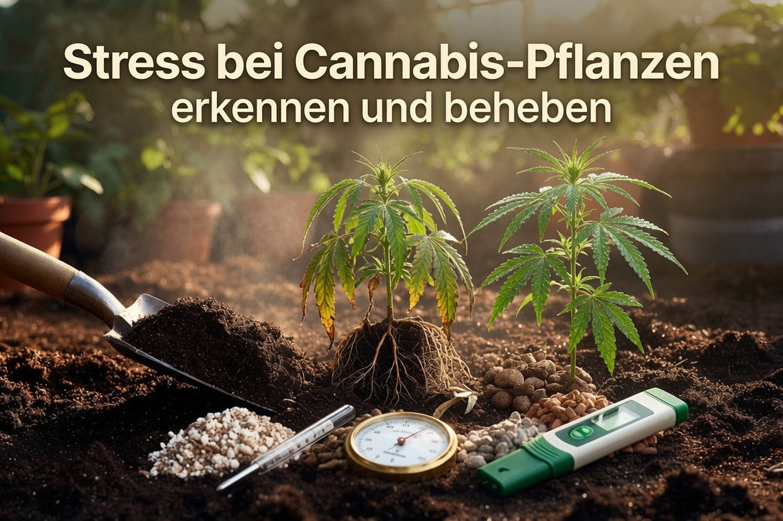 Stress bei Cannabis-Pflanzen erkennen und beheben